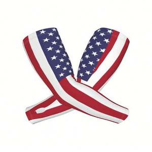 Mangas de compresión UV personalizadas de fábrica con estampado completo de bandera nacional para ciclismo, running y deportes, unisex, para todas las estaciones - Product Image 3