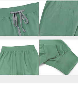 Robes chirurgicales élastiques pour hommes col en V à manches courtes unisexe ensemble de vêtements uniformes pour hôpital bucco-dentaire médecin infirmière - Product Image 5