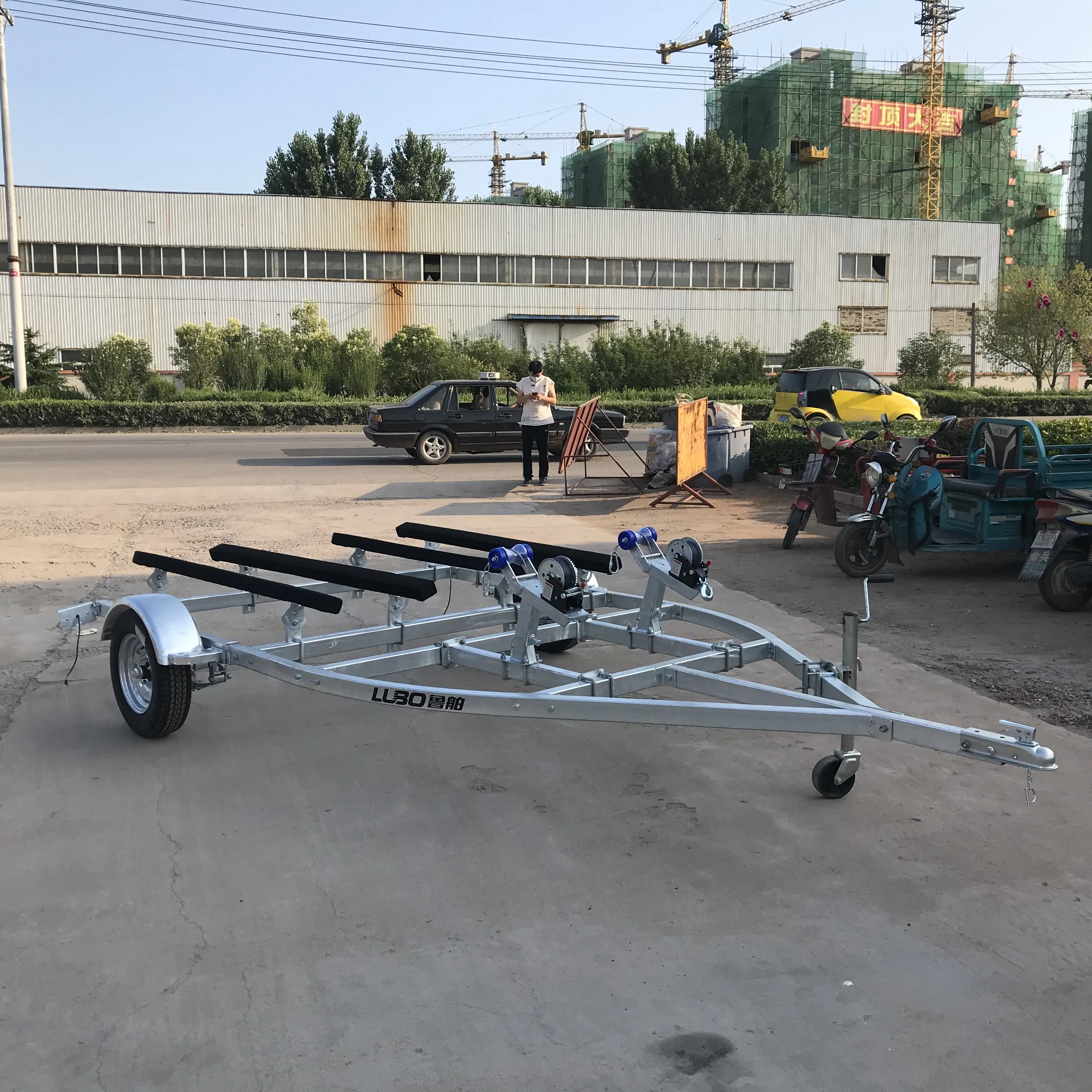 whosale hot sale double jet ski trailer