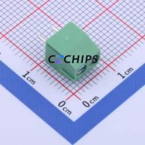 DG350-3.5-02P-14-00A(H) Screw Terminal Block Through hole Component (THT),P=3.5mm Connector 1x2P 3.5mm Green Through Hole - Product Image 2