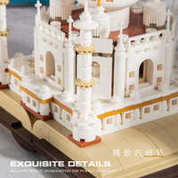 MJI 13012 Taj Mahal Magic Book Castle, Juego de Construcción de Bloques de 768 Piezas, Modelo de Rompecabezas, Juguete de Piezas Pequeñas, Regalo para Niños