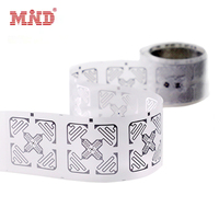 Etiquetas adhesivas RFID papel Uhf M4QT Chip 3D omnidireccional pasivo 6C protocolo etiqueta RFID para almacenamiento almacén ropa lino