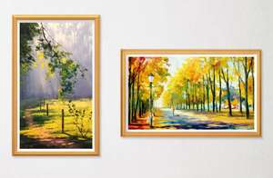 Écran numérique NFT de 27 pouces avec cadre en bois, réseau WIFI, écran Android, moniteur pour galerie d'art, musée, publicité commerciale, kiosque - Product Image 5