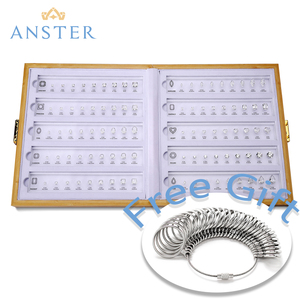 Kit Comparativo Anster per Selezionare Diamanti e Zirconi, 0.3-5 Carati, 10 Forme, 90 Dimensioni, Taglio Ghiaccio, per Gioiellerie - Product Image 1