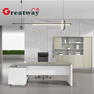 Escritorio ejecutivo de gama alta de diseño de Greatway, mesa de ordenador de Jefe de Oficina de lujo, director ejecutivo moderno ergonómico - Product Image 6