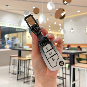 Étui de protection pour clé de voiture en alliage de zinc, gel de silice et TPU pour Audi Q3 Q7 Q5 TT Q2L A3 A1, porte-clés pliable, accessoires de sac - Product Image 5