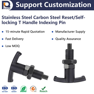Ventes chaudes Pan qi FD-19 Goupille d'indexation en acier de type T, bouton de serrage autobloquant, ressort de positionnement M12-M24 Noir Industriel - Product Image 1