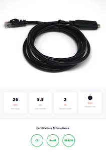 Cavo Console Type-C RS485 FT232RL a RJ45 8P8C M in PVC Ecologico, Chip Personalizzabili Disponibili - Product Image 5