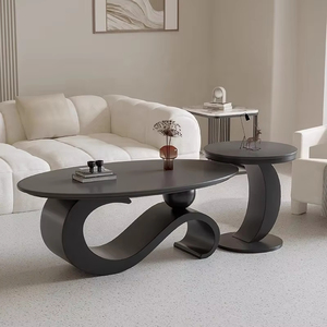Mesa de Centro de Piedra Sinterizada de Lujo Italiana, Diseño Moderno, Ecológica y Duradera, Mueble para Sala de Estar - Product Image 2