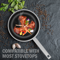 Ensemble de 13 ustensiles de cuisine Oudro Classic en acier inoxydable écologique avec poignées creuses, design à angle droit, compatible induction, pour la cuisine à domicile