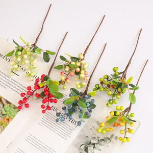 Arrangement de fleurs artificielles de myrtille Ruilisi 10cm-30cm Décoration d'intérieur Accessoires de mariage - Product Image 4