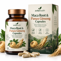 Capsules de Maca et de Ginseng Panax avec Tribulus, Zinc, Vitamine B12 – Complément Quotidien de Vitalité Masculine – Marque Privée