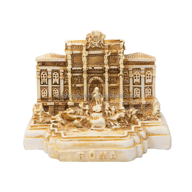 customized hand made italy roma polyresin building model souvenir gift items