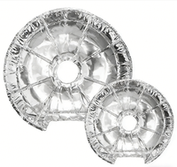 Revêtements de cuisinière en aluminium jetables ronds résistants à la graisse, lot de 100, vente en gros pour la vente sur A-m-a-z-o-n
