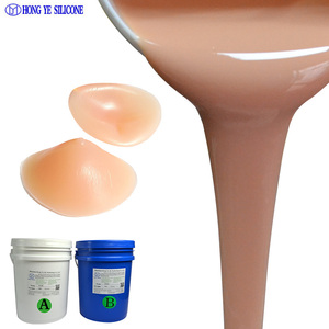 Hongye RTV-2 <span class=keywords><strong>Silicone</strong></span> liquide de moulage à durcissement platine pour usage alimentaire, résistant à l'usure, pour prothèses mammaires simulées et formes de seins, gratuit - Product Image 1