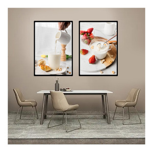 Lámpara de inserción de imagen delgada de tamaño A1, Marco a presión Delgado, luz Led <span class=keywords><strong>para</strong></span> restaurante rápido y tienda de té con leche - Product Image 5