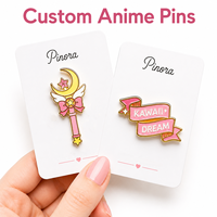 Vente en gros de badges émaillés personnalisés sur le thème de l'anime, badges en métal en alliage de zinc, fabrication en gros de pin's de revers mignons en émail souple ou dur, cadeaux avec logo