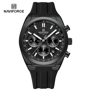 Montres-bracelets pour hommes NAVIFORCE8080, marque de luxe, quartz, sport, affichage 24 heures <span class=keywords><strong>et</strong></span> date, chronographe étanche, horloge masculine - Product Image 2