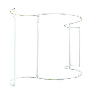 Support de toile de fond incurvé en métal moderne et réglable - Cadre pour <span class=keywords><strong>rideau</strong></span> de perles et de sequins suspendus pour la décoration de mariage et d'événements - Product Image 6