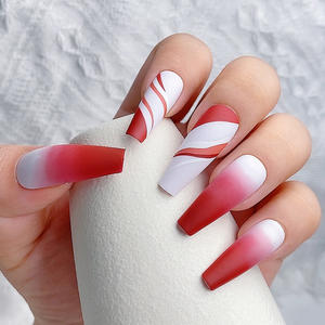 Prezzo all'ingrosso TSZS <span class=keywords><strong>unghie</strong></span> di lusso premere su 24 pz/scatola lungo <span class=keywords><strong>finte</strong></span> stampa su <span class=keywords><strong>unghie</strong></span> <span class=keywords><strong>finte</strong></span> bara <span class=keywords><strong>unghie</strong></span> con adesivo - Product Image 4