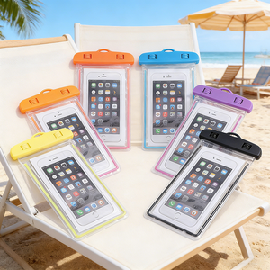 Pochette de transport pour téléphone portable imperméable personnalisée, en PVC TPU transparent, pour la natation, la plongée, le rafting en plein air - Product Image 2