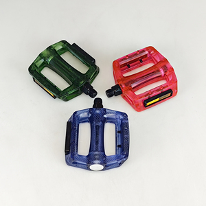 Pédales de vélo colorées grandes pièces de vélo de montagne/route transparentes à plaque <span class=keywords><strong>plate</strong></span> - Product Image 1