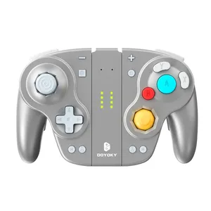 DOYOKY Hochwertige kabelgebundene/BT kabellose Hall-Effekt Joy Gamepad-Retro-Gamecube-Controller für Switch Nintendo-Spielsteuerung