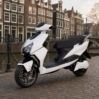 City Electric Motorcycle 72V30AH Dual Battery Pack 70km Range for Supermarket Shop Delivery Fleet