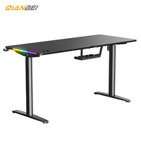 Escritorio de muebles inteligente RGB para PC de muestra gratis de alta calidad para mesas de juego, escritorio de altura ajustable, mesa de pie para sentarse