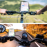 Support de fixation pour trottinette électrique ODIER, support de téléphone portable pour vélo, moto, vélo électrique, avec système de verrouillage Push Lock