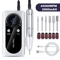 Perceuse à ongles électrique professionnelle portable G2 SAFENG 45000RPM pour salon de beauté