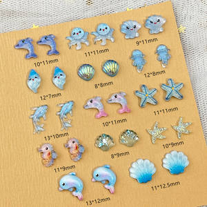 ชุดเครื่องประดับตกแต่งเล็บลายการ์ตูนธีมมหาสมุทร น่ารัก <span class=keywords><strong>รูป</strong></span>ปลาโลมา ปลาดาว <span class=keywords><strong>แมง</strong></span>กะพรุน ทำจากเรซิ่น สำหรับงาน DIY แฟชั่น ตกแต่งบ้าน ของขวัญปีใหม่ และเคสมือถือ - Product Image 2