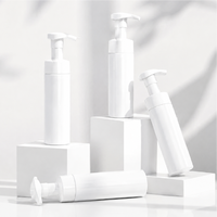 Flacon pompe moussant cosmétique rechargeable en PET blanc de 100 ml, 120 ml, 150 ml, 200 ml pour désinfectant pour les mains et nettoyant visage