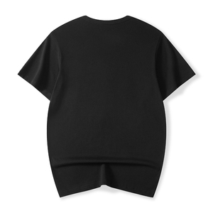Custom Logo Embroidered Oversized T Shirt 100% Cotton <b>Men</b> Short Sleeve O Neck Streetwear Tee - Product Image 3