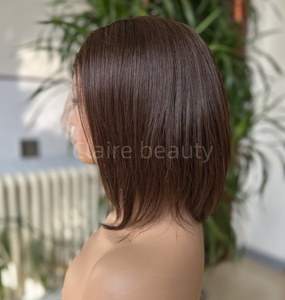 接着剤シルクトップシリコン医療用ウィッグバージンケラチンアラインヘア卸売人毛束サプライヤー医療用ウィッグ - Product Image 6