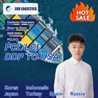 Agent logistique DDP pour la consolidation de fret maritime LCL de la Chine vers les États-Unis et le Royaume-Uni