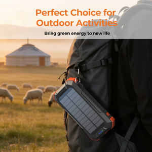 Batterie Externe Solaire 20 000 mAh avec Câble Rétractable, Chargeur Sans Fil et Lampe <span class=keywords><strong>de</strong></span> Camping – Nouveauté Tendance 2026 pour Urgences en Extérieur - Product Image 6