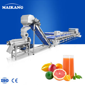 Ligne de production entièrement automatique de lavage et d'extraction de jus de fruits, équipement de traitement de jus de fruits et légumes à grande échelle pour pommes et oranges - Product Image 3