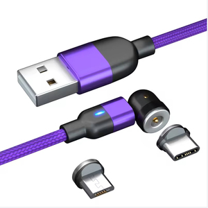 Venta al por mayor 540 Rotación 3-en-1 <span class=keywords><strong>Micro</strong></span> <span class=keywords><strong>USB</strong></span> C Cable cargador rápido magnético tipo C para iOS y uso de la computadora - Product Image 4