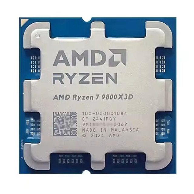 FOR AMD R7 9800X3D 9000 Series Tray Box Granite Ridge 8-Core AM5 CPU ZEN 5 Cache Ry-zen 7 9800X3D