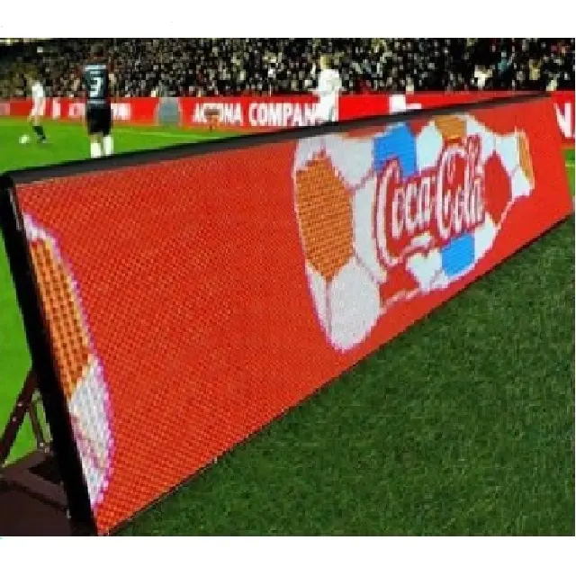Perimímetro de estádio de futebol de cor completa, visor led para propaganda p6