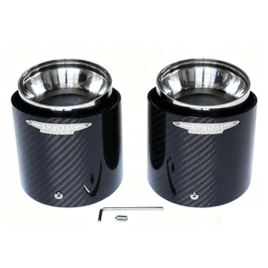 Embouts d'échappement en fibre de carbone DEX JCW Black Pipe compatibles avec <span class=keywords><strong>Cooper</strong></span> F54 F55 F56 F57 F60 R55/R56/R57/R58 <span class=keywords><strong>Cooper</strong></span> <span class=keywords><strong>S</strong></span> - Product Image 3
