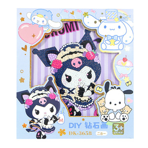 Pegatinas de dibujos animados hechas a mano con diamantes, 20x20cm - Product Image 4