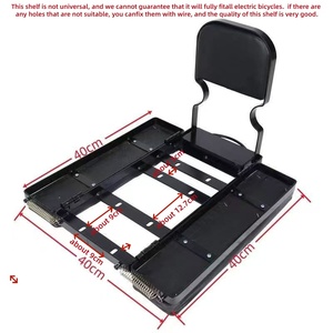 <span class=keywords><strong>Porte</strong></span>-bagages arrière pliable pour vélo, multifonctionnel, boîte de livraison à emporter, <span class=keywords><strong>porte</strong></span>-bagages pour passager, cadre en métal durable pour les trajets quotidiens - Product Image 4