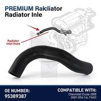 Tuyau de refroidissement de radiateur en EPDM OE 95389387 HUAPENG pour Chevrolet Cruze J300 2009-2016 1.6L F16D3, pièce de rechange pour le refroidissement du moteur, garantie 1 an