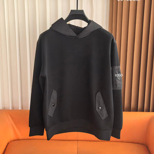 秋冬新款棉混纺印花时尚休闲超大号高档男士连帽运动衫 - Product Image 1