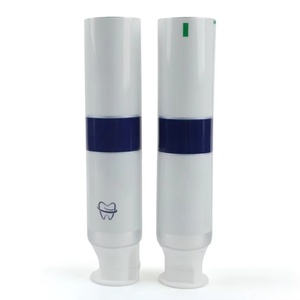 Custom Logo Printed 150ML Cosmetics Plastic ABL Container Factory Made <b>Toothpaste</b> Tube with Pump Cap for Cosmetics Packaging - Product Image 4