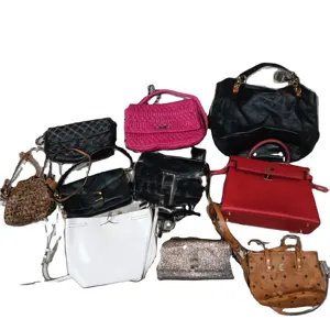 wholesale used branded designer leather handbags preloved mixed bags second-hand bags for ladies