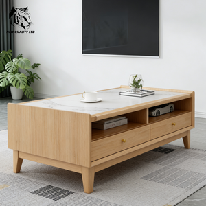 Muebles para el Hogar de Diseño Moderno, Fabricados en Fábrica, Buen Precio, Personalizables, MOQ Bajo, Envío Inmediato, de Madera y Mármol, Ecológicos, Fáciles de Montar - Product Image 1