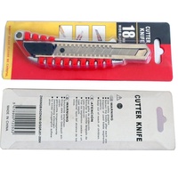 Couteau utilitaire à lame en alliage de zinc de haute qualité de 18mm